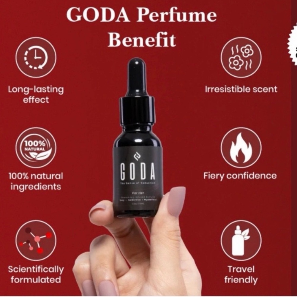 (3)GODA For Him Pheromone Cologne - Black Dropper Bottle - Picture 4 of 16